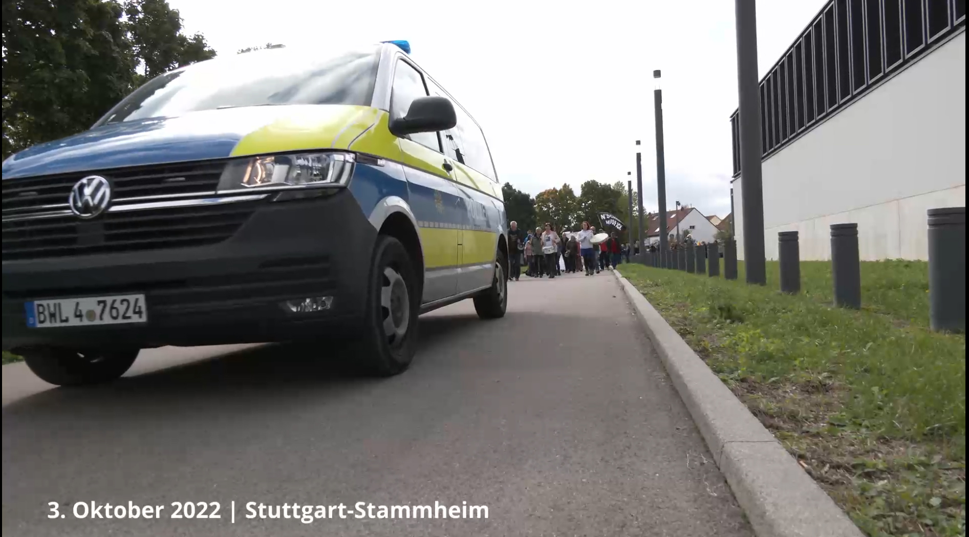 Stuttgart-Stammheim 3.10.2022 - Demo vor der JVA Stammheim für die Freilassung von Michael Ballweg