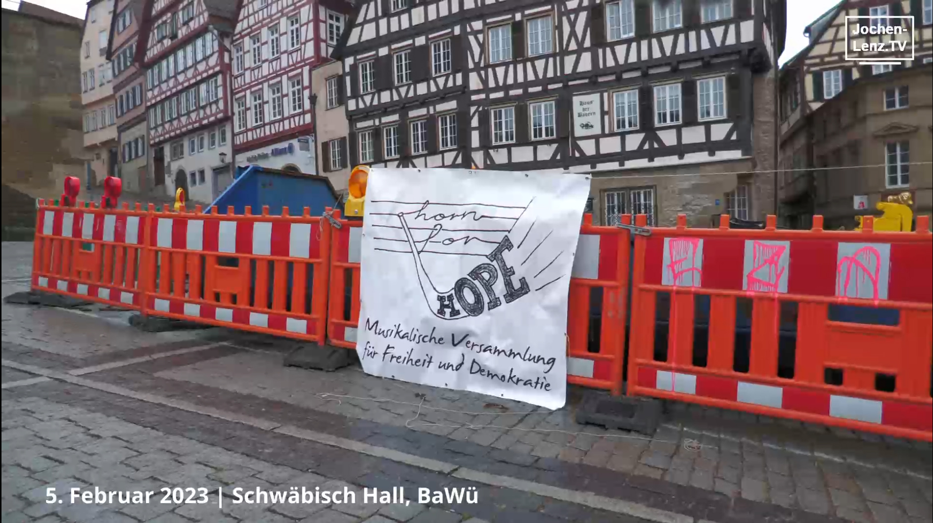 Schwäbisch Hall 5.2.2023 - Musikalische Versammlung für Freiheit und Demokratie-HORN FOR HOPE (FULL)