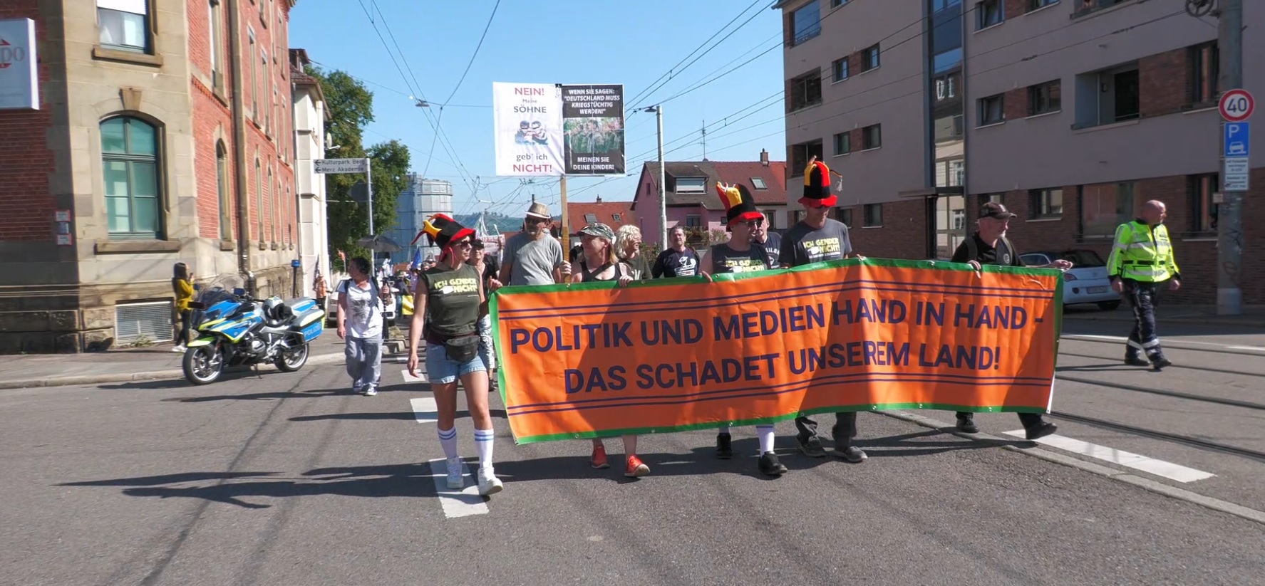 Stuttgart 21.9.2024 - Demo vor dem Südwestrundfunk  SWR